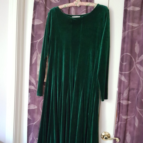 coldwater creek velvet dress